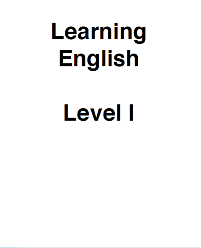 LEARNING ENGLISH