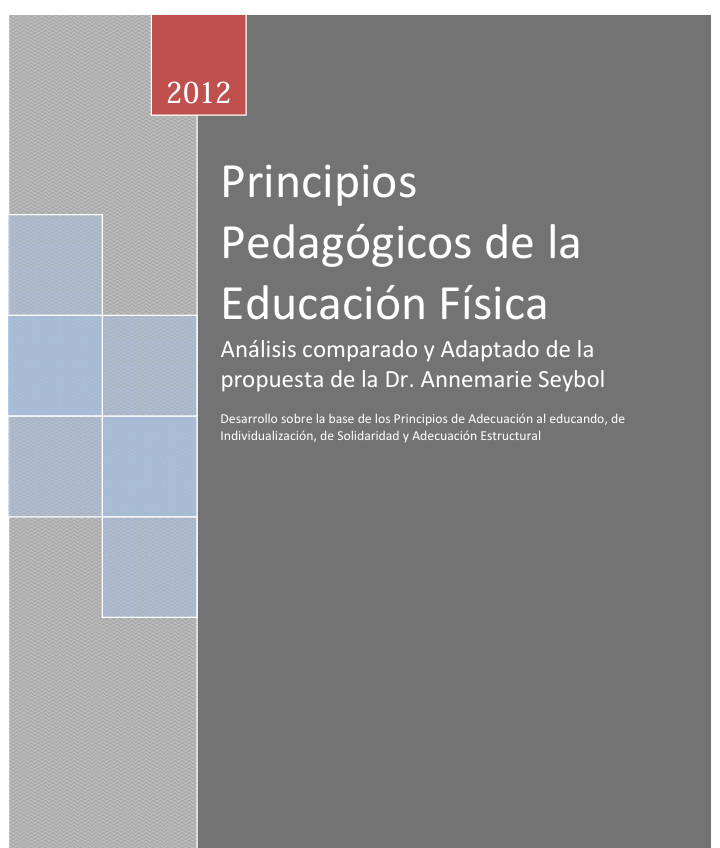 PRINCIPIOS PEDAGÓGICOS DE LA EDUCACIÓN FÍSICA